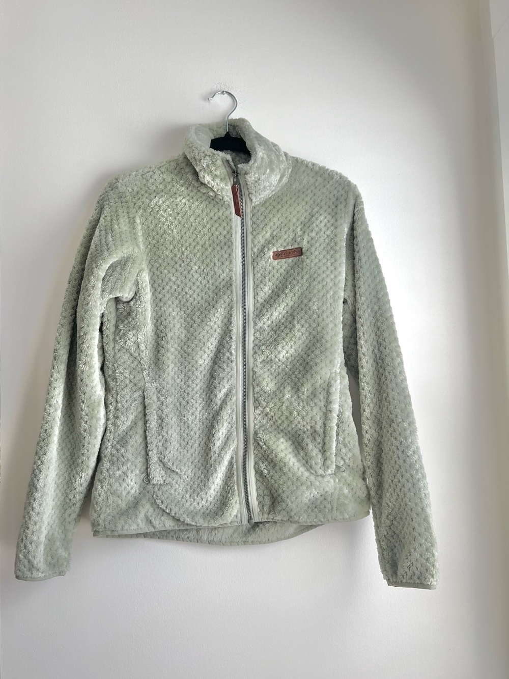 Columbia Light Sage Plush Full-Zip Teddy Jacket